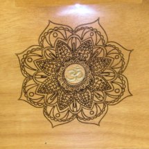 3om,Ganesha wooden Box, Ganesha rolling box, 3D wooden box, Engraved wooden box, Rolling Box, Rolling Boxes, Ganesha Stash Box, Stash box, Mandala wood, Mandala 3om, Glows in the Dark, Glowing Box,