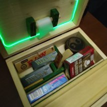 Stash Box for smoking accessories and led